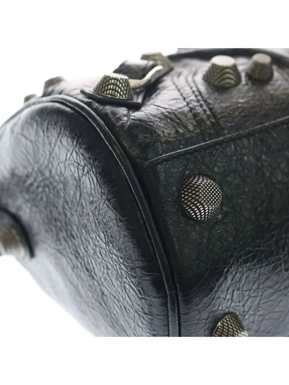Balenciaga le Cagole Cylinder le Leather Shoulder Bag Black